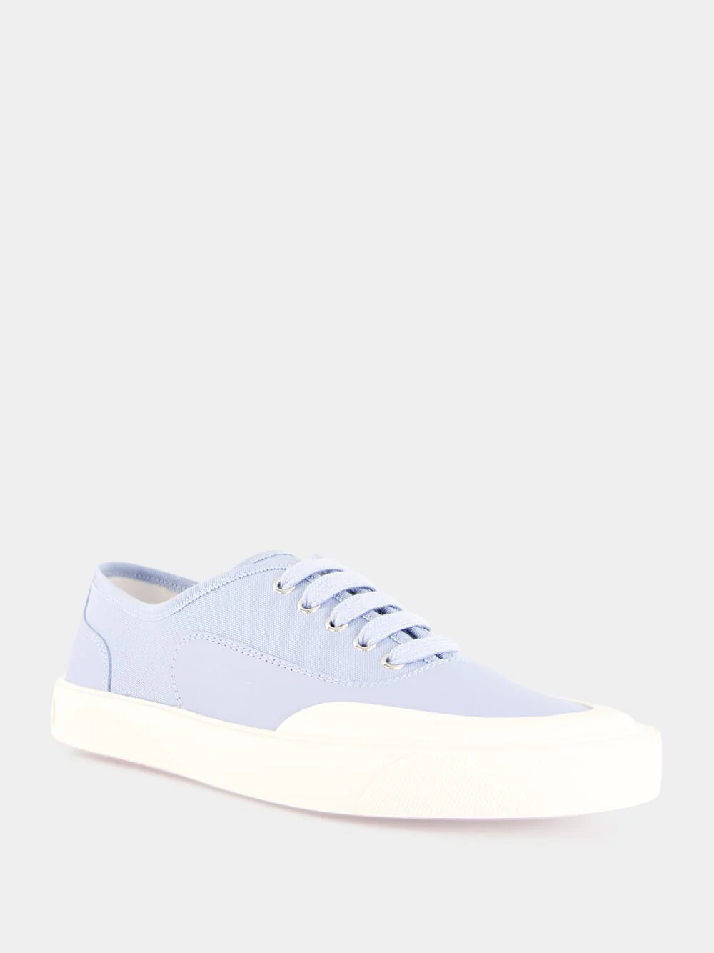 Pastel Blue Tactical Skate Leather Sneakers - Image 2