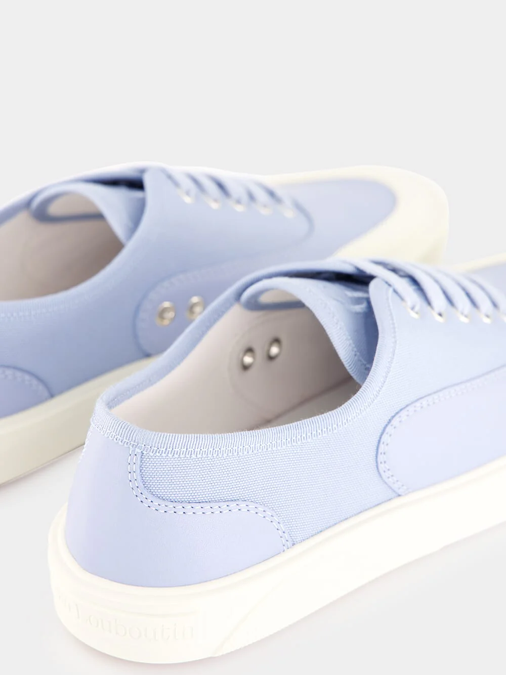 Pastel Blue Tactical Skate Leather Sneakers - Image 6