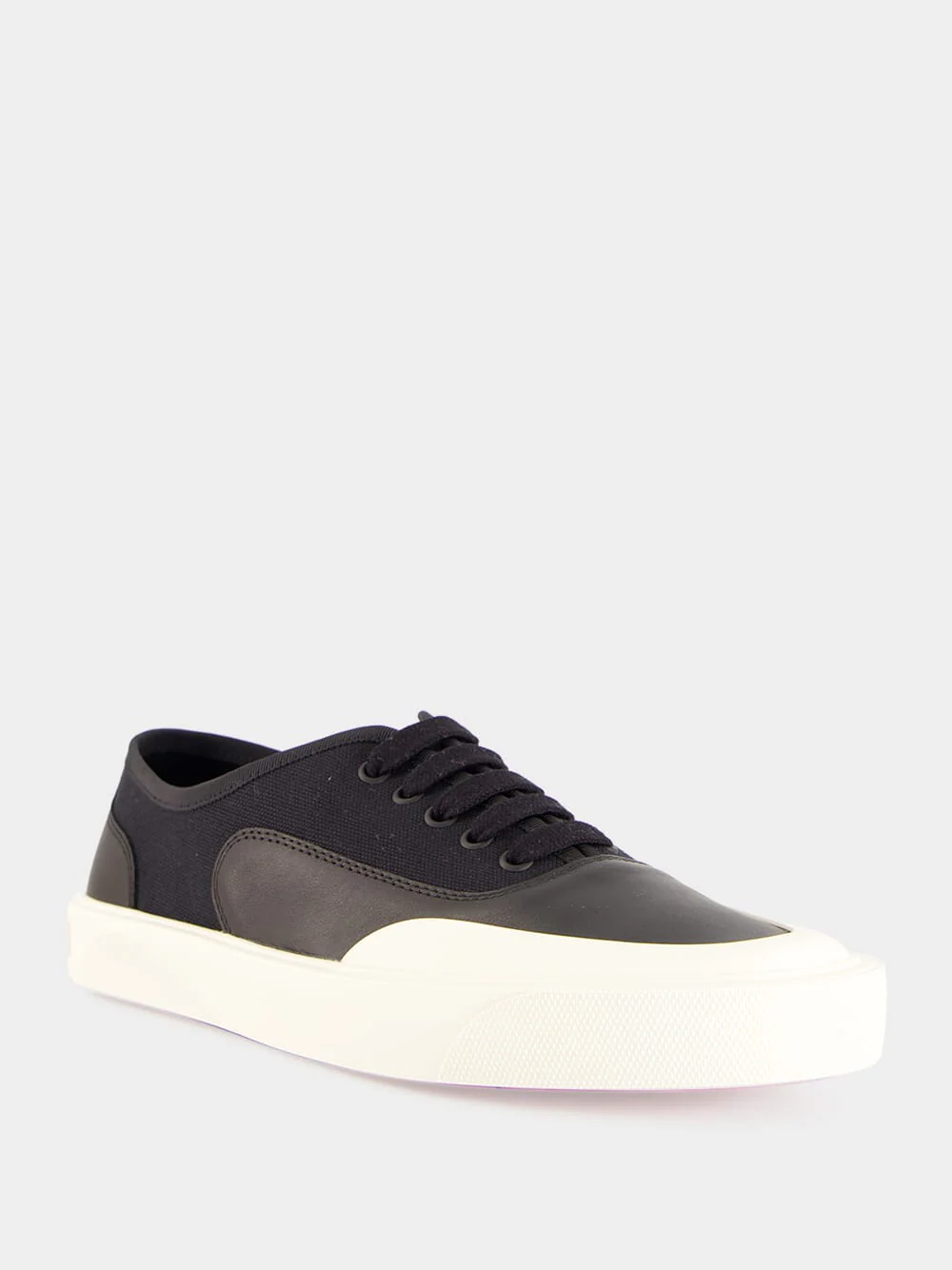 Black Tactical Skate Leather Sneakers - Image 2