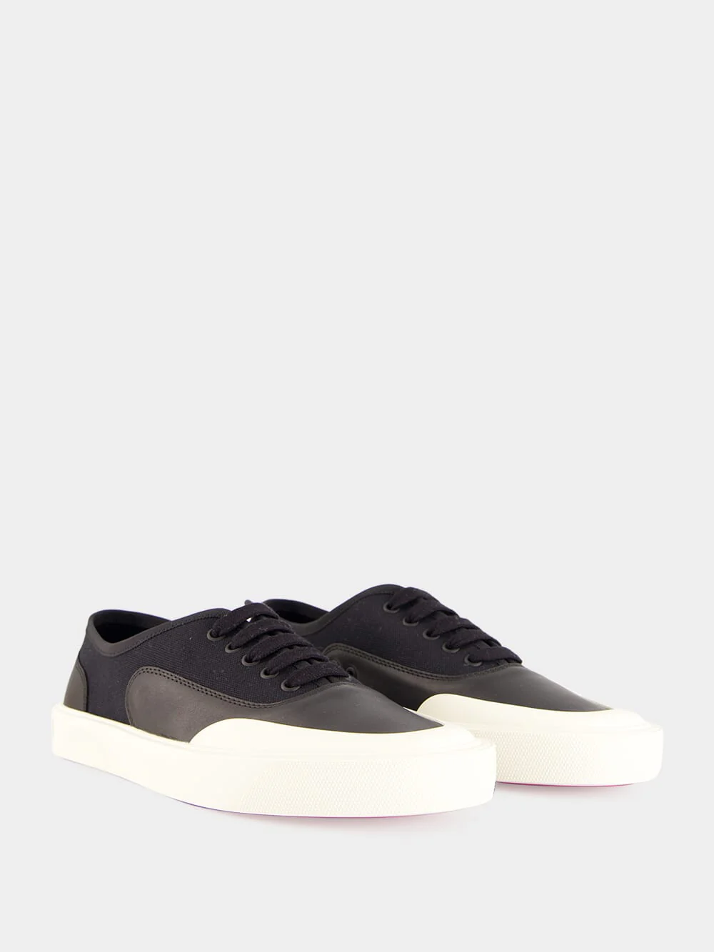 Black Tactical Skate Leather Sneakers - Image 3