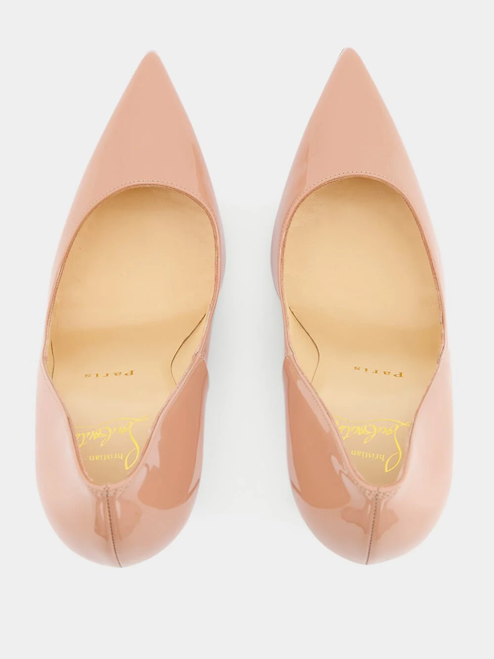 So Kate 120 Beige Leather Pumps - Image 4