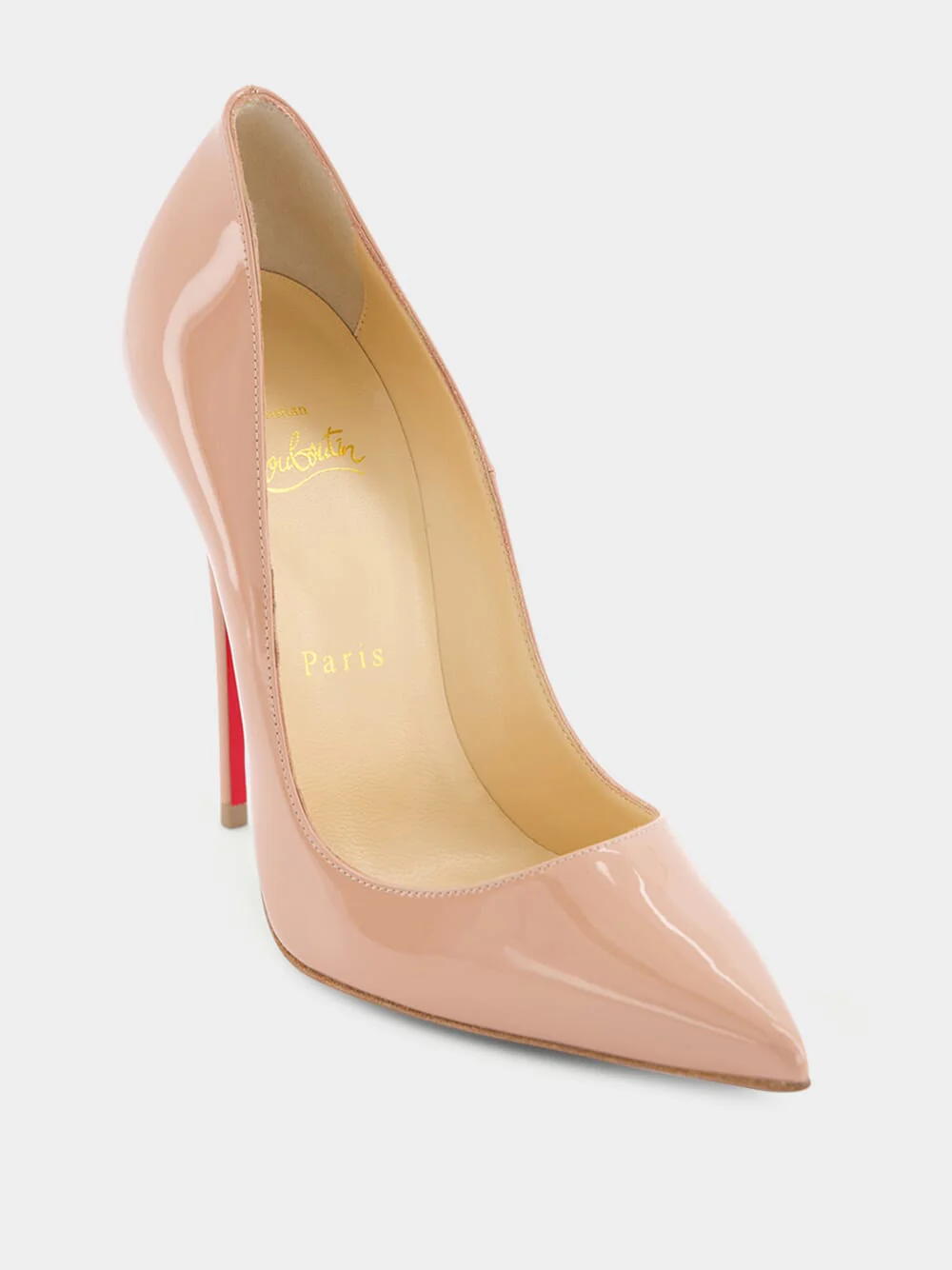 So Kate 120 Beige Leather Pumps - Image 7