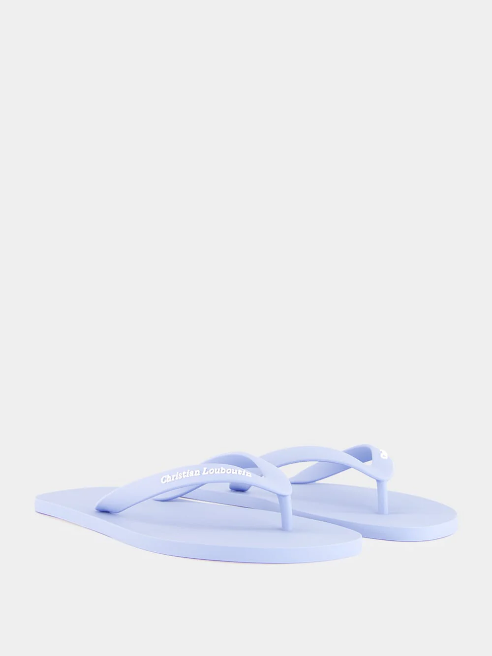 Pastel Blue Rubber Thongs - Image 3