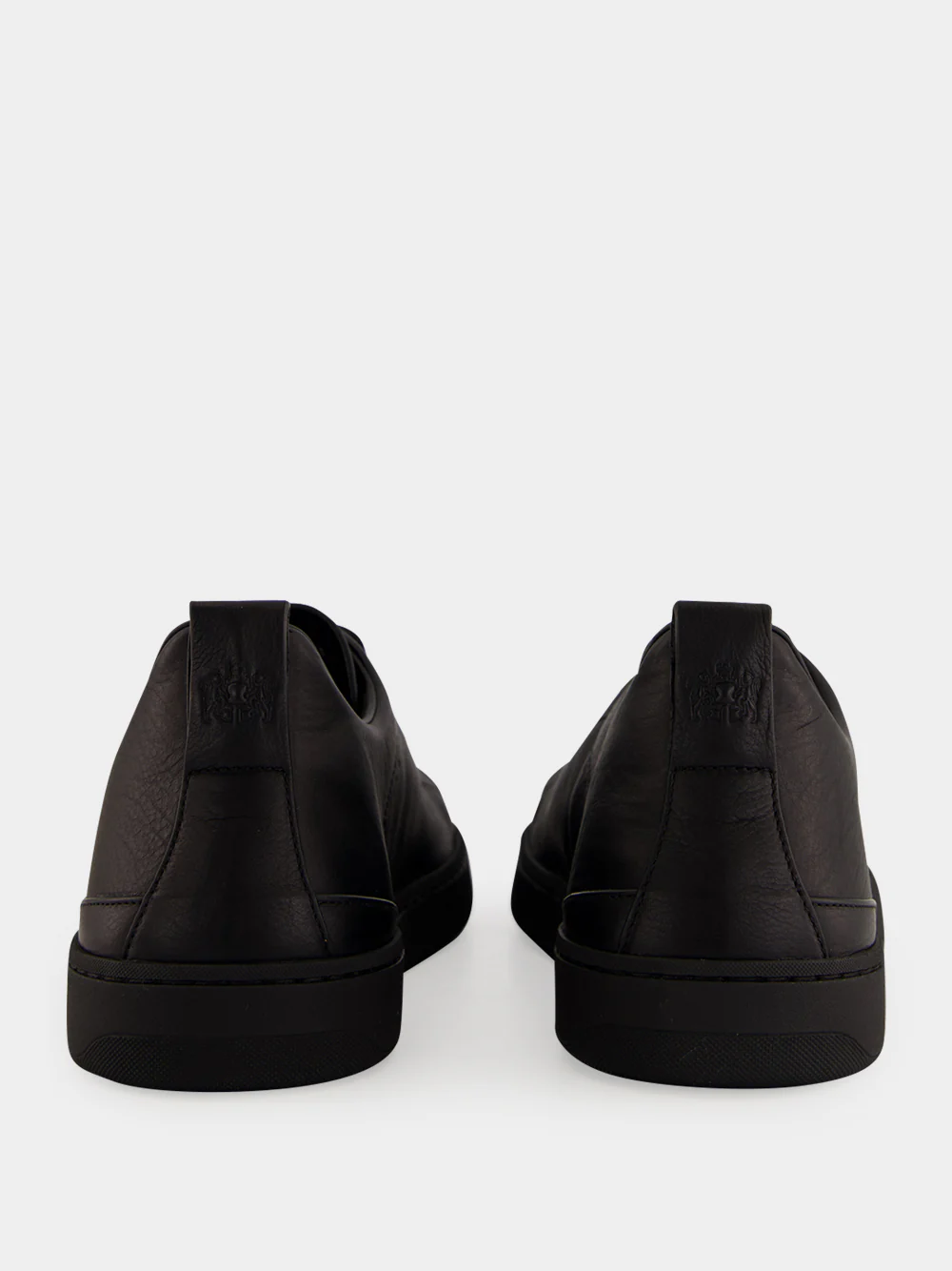 Black Rochdale Leather Low-Top Sneakers - Image 5
