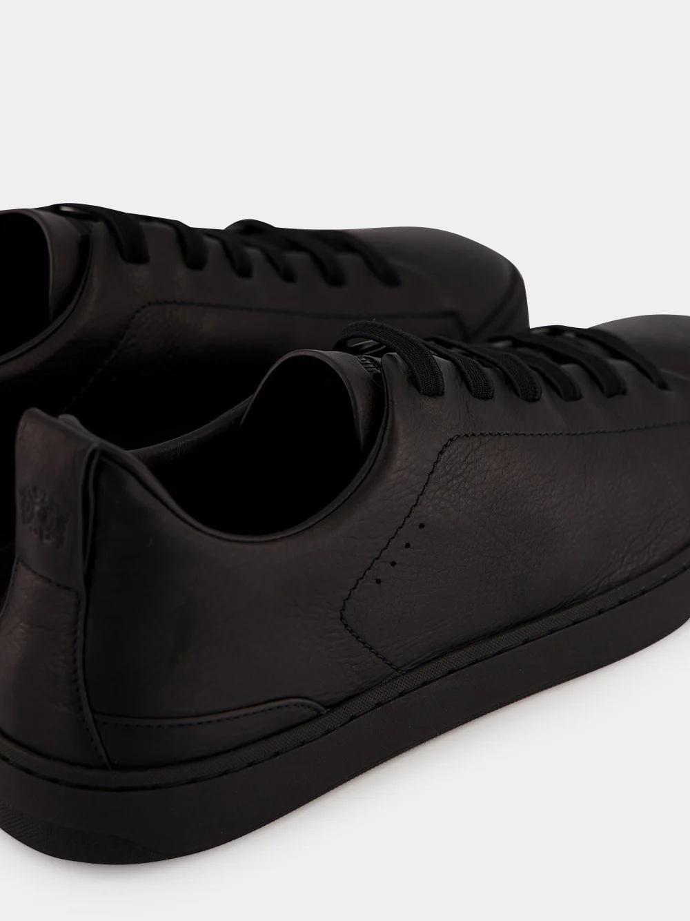 Black Rochdale Leather Low-Top Sneakers - Image 6