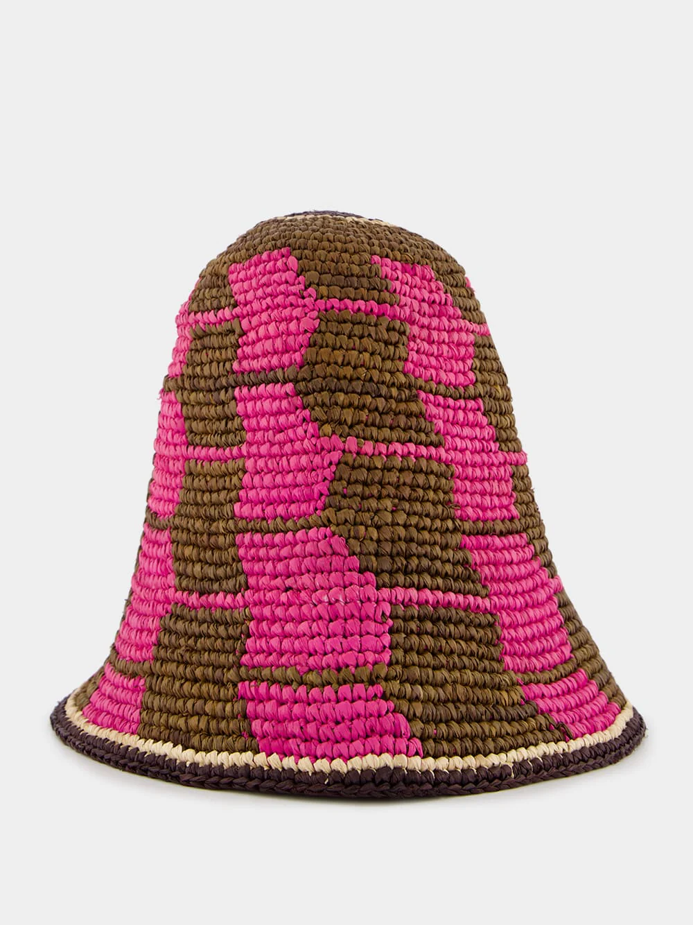 Carousel Pink Raffia Bucket Hat - Image 2