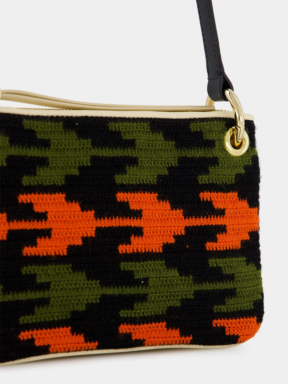 Tasca Arrow-Patterned Orange Bag - Image 7