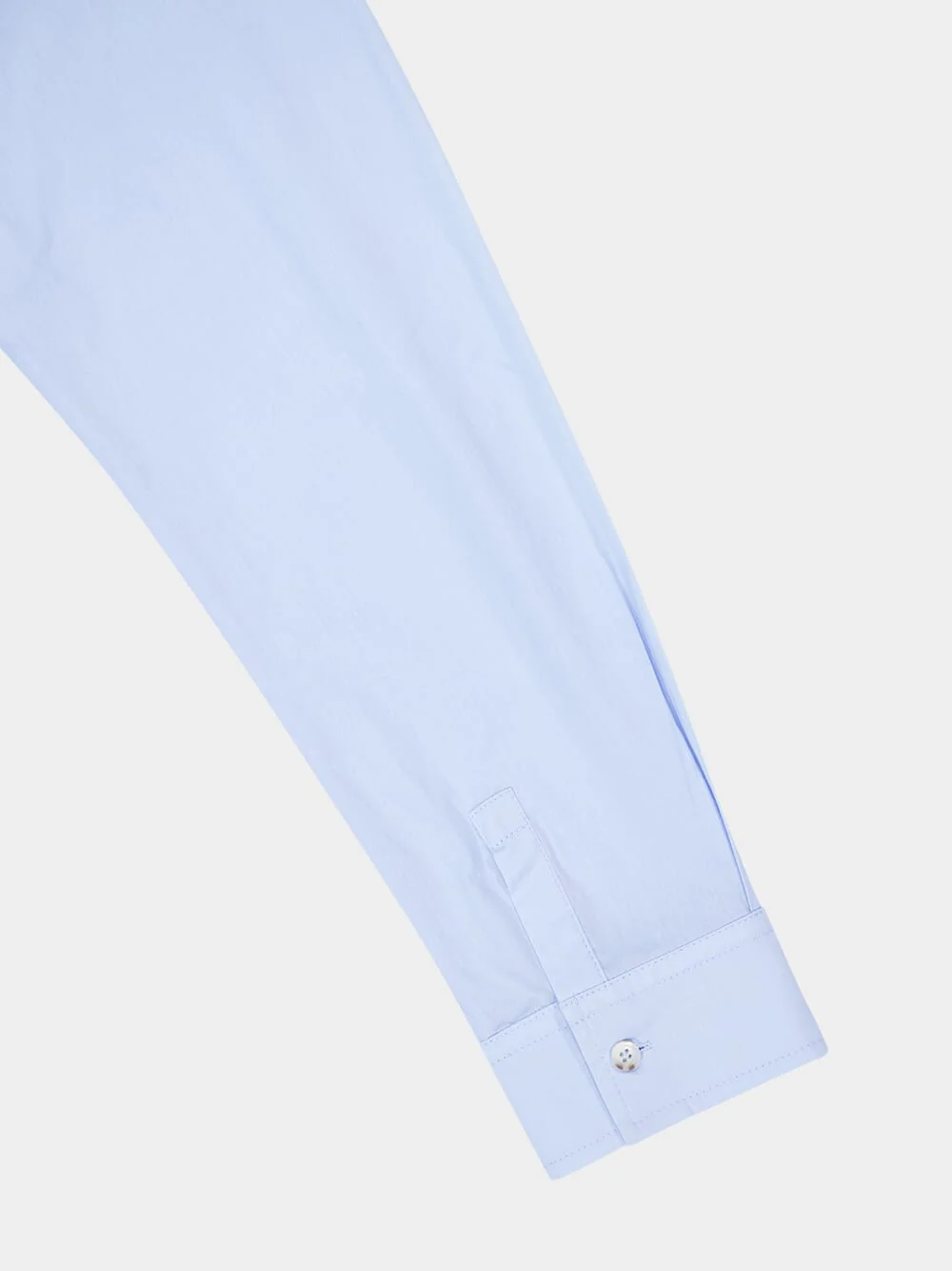 Blue Embroidered Cotton Voile Shirt - Image 4
