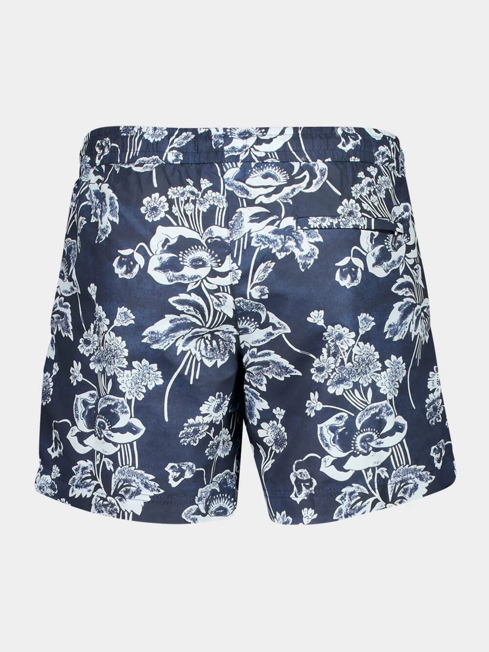 Blue Peony Print Swim Shorts - Image 2