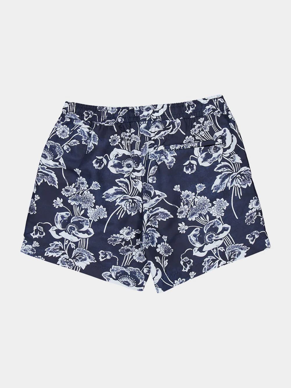 Blue Peony Print Swim Shorts - Image 6