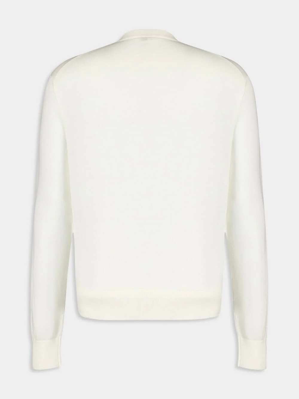 White Merino Wool Jumper - Image 2