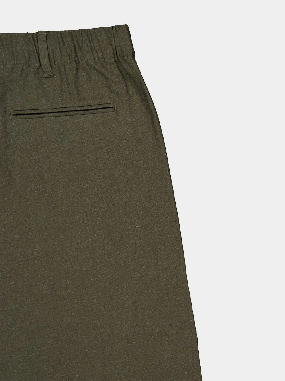 Green Linen Resort Trousers - Image 4