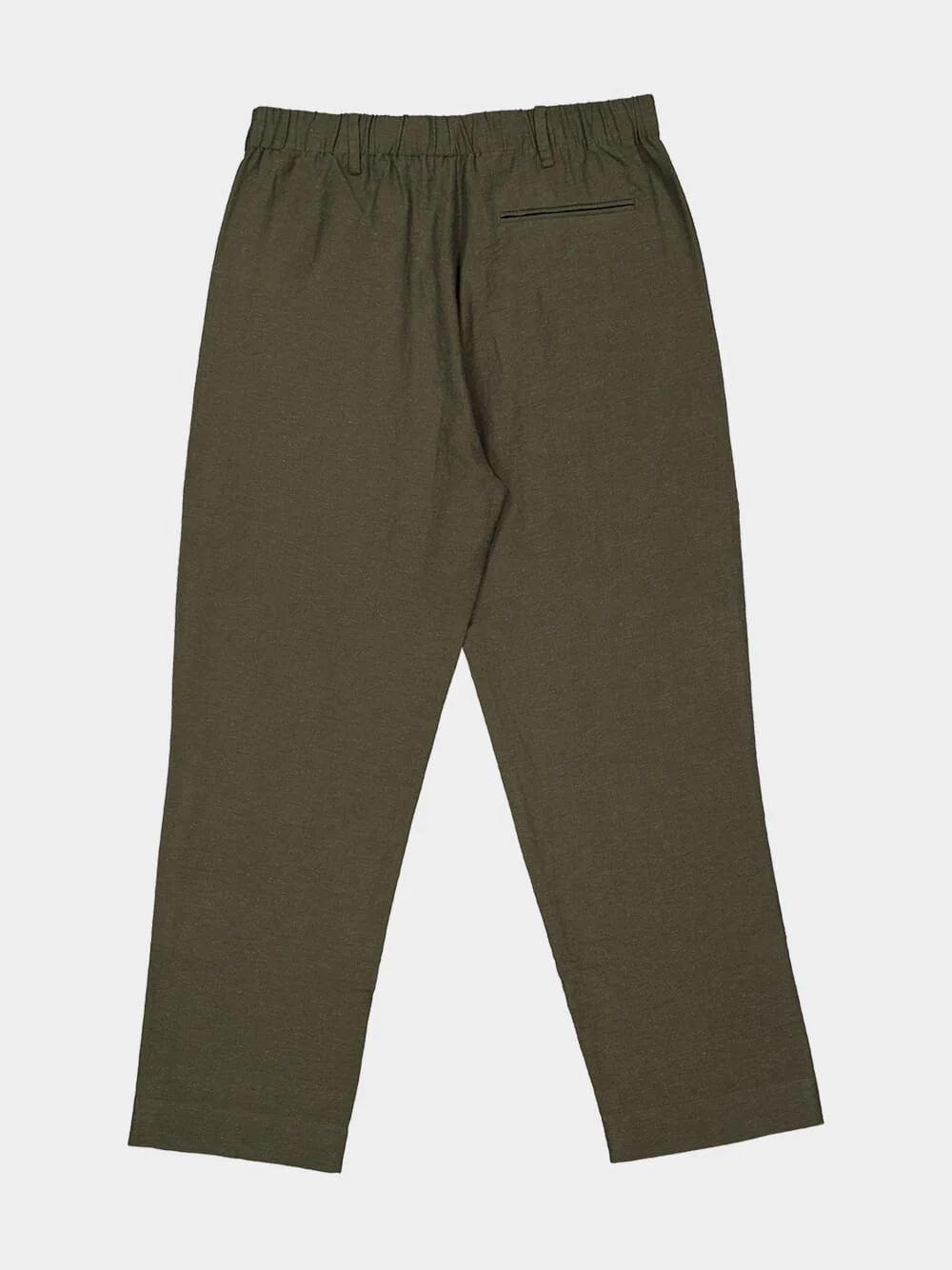 Green Linen Resort Trousers - Image 6