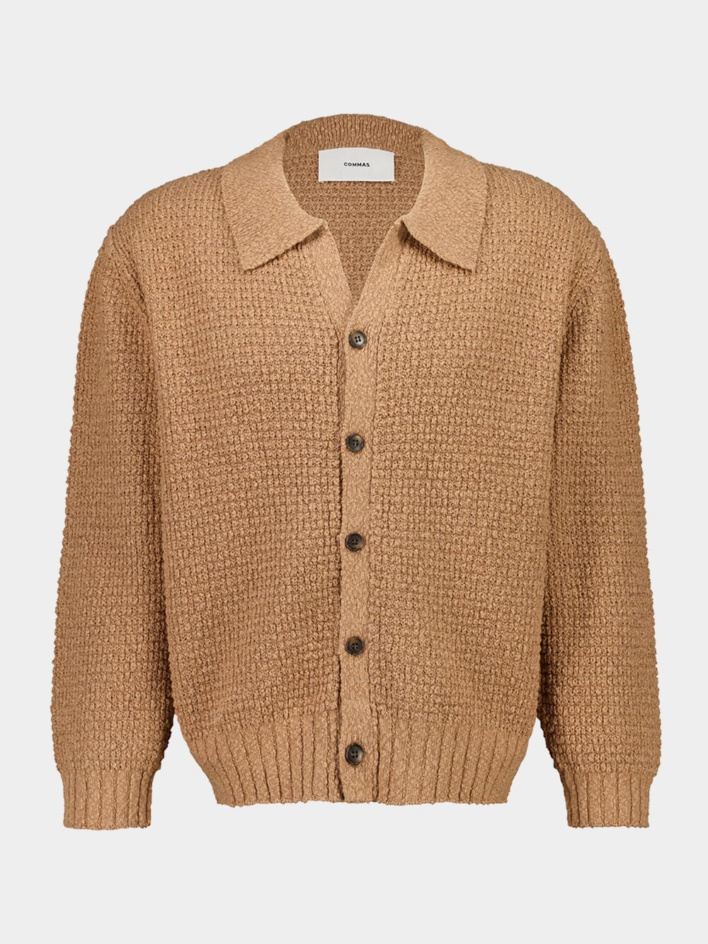 Hazelnut Textured Knit Cardigan - Image 2