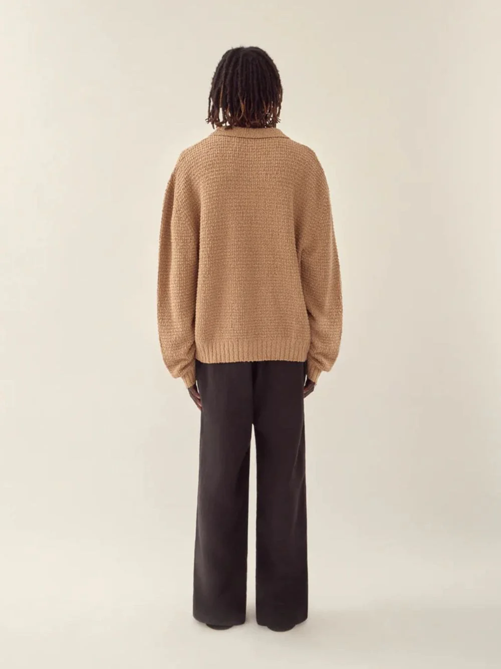 Hazelnut Textured Knit Cardigan - Image 3