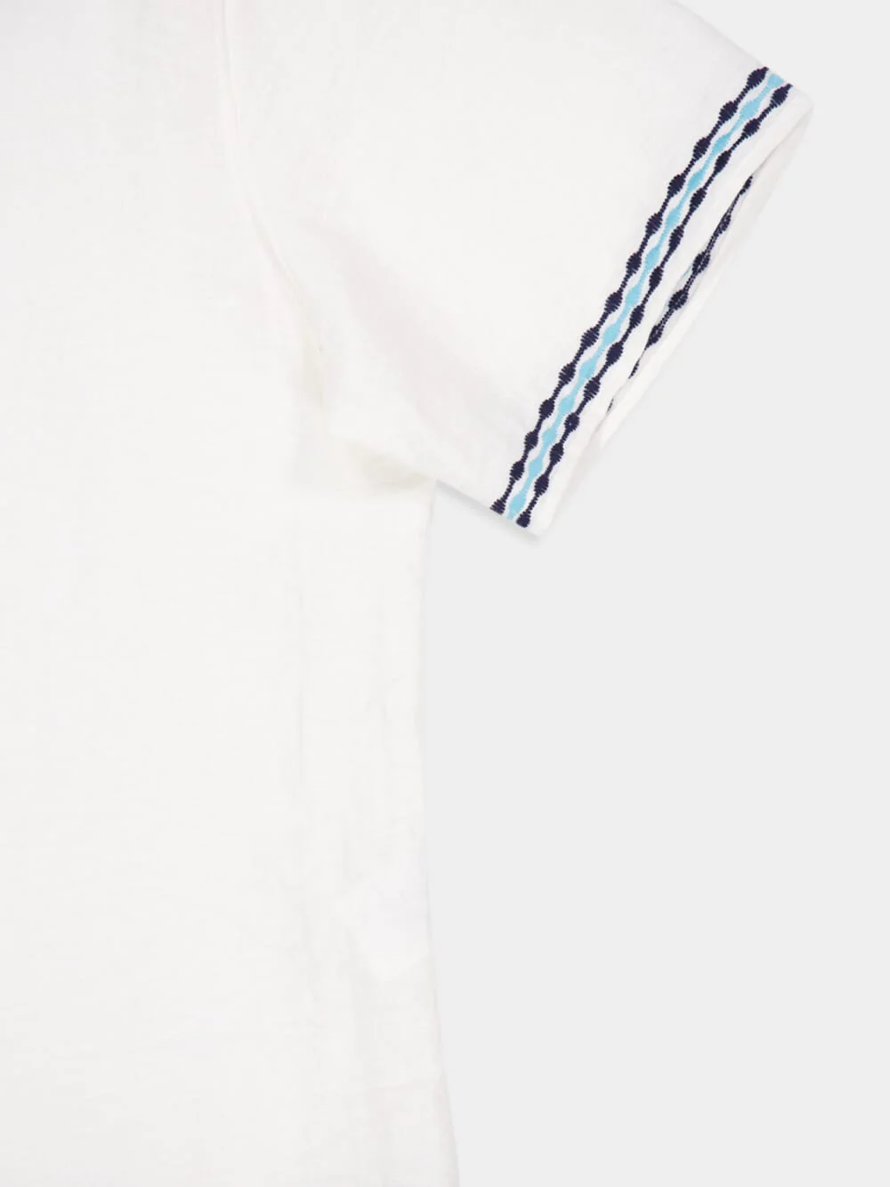 White Frequency Embroidered Shirt - Image 4