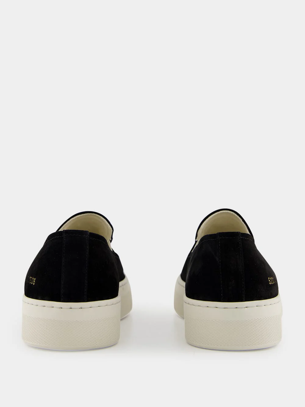 Black Suede Slip-On Sneakers - Image 5