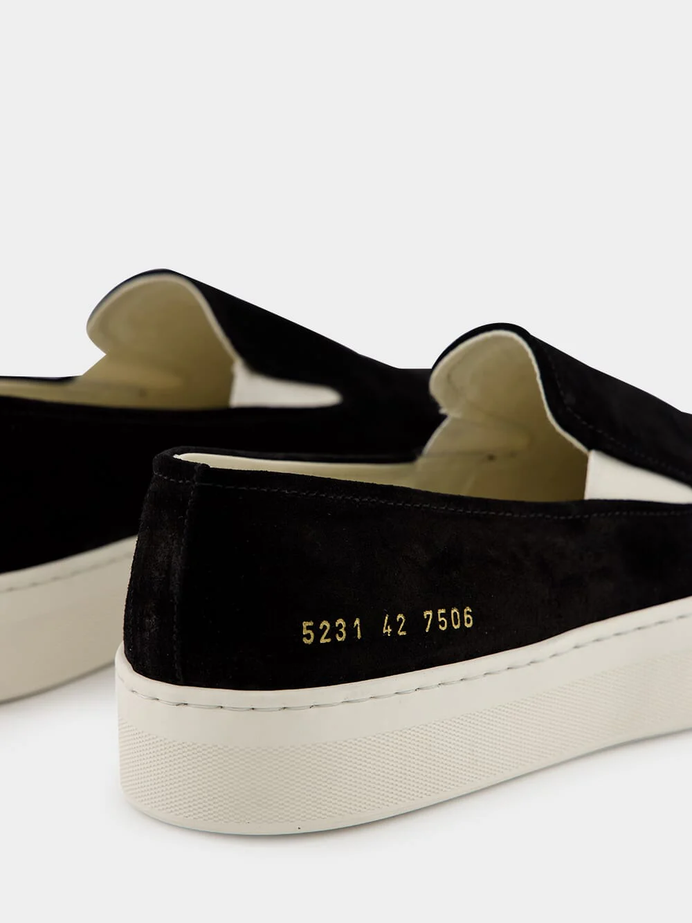 Black Suede Slip-On Sneakers - Image 6
