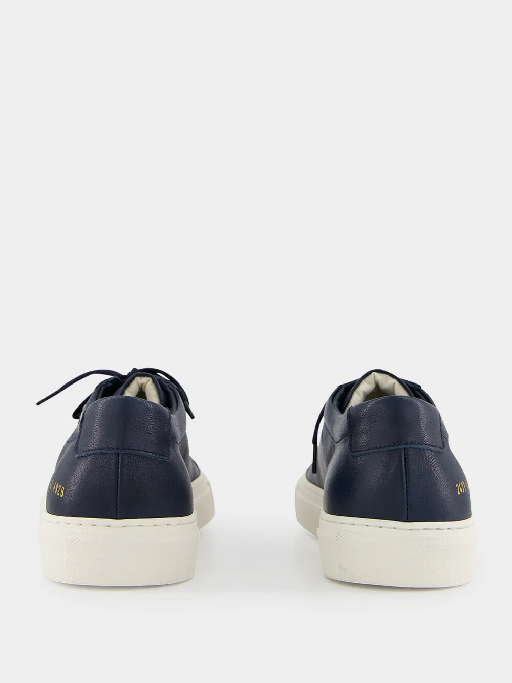 Navy Blue Summer Achilles Leather Sneakers - Image 5