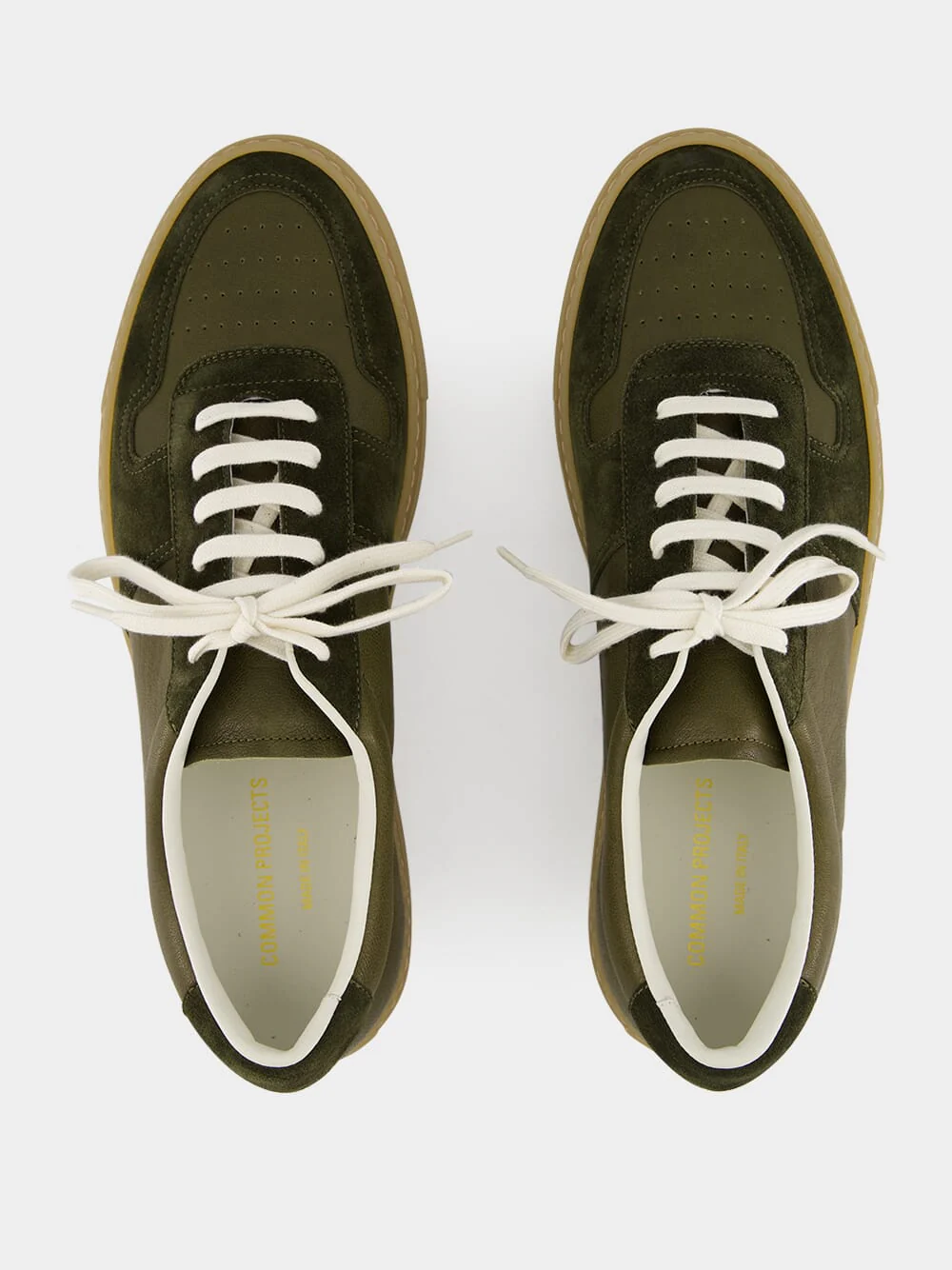 Olive Green Ball Duo Slim Sneakers - Image 4