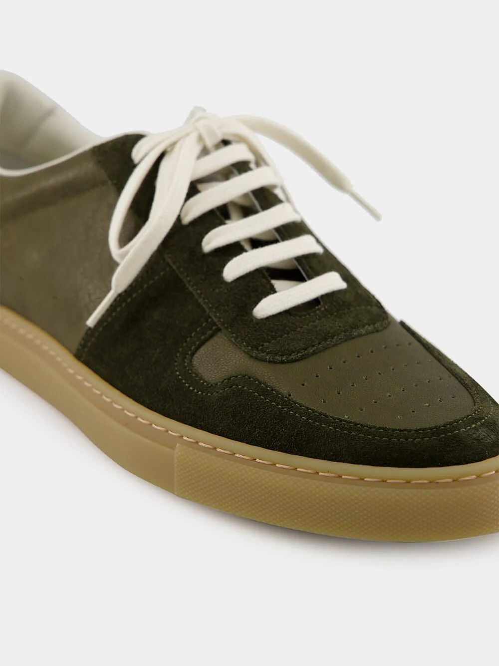 Olive Green Ball Duo Slim Sneakers - Image 7