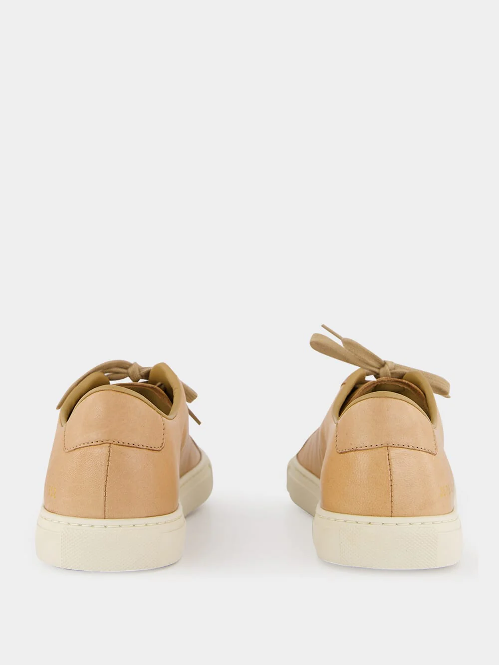 Tan Achilles Slim Premium Leather Sneakers - Image 5