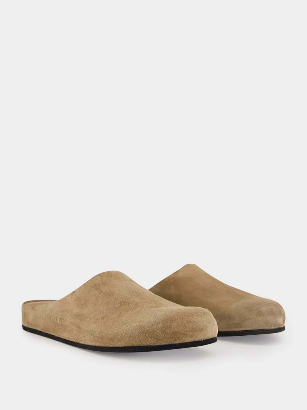 Taupe Suede Clogs - Image 3