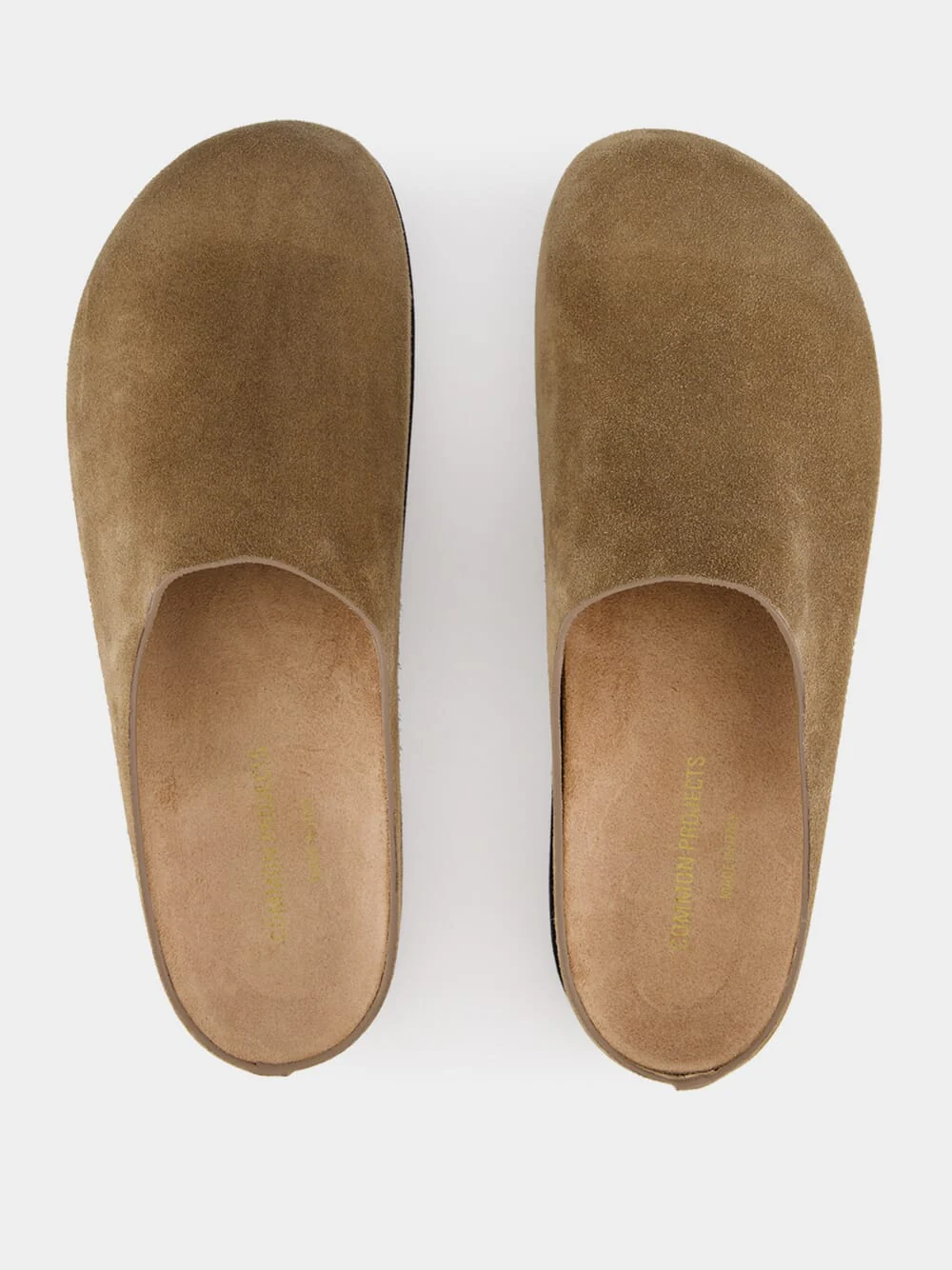 Taupe Suede Clogs - Image 4