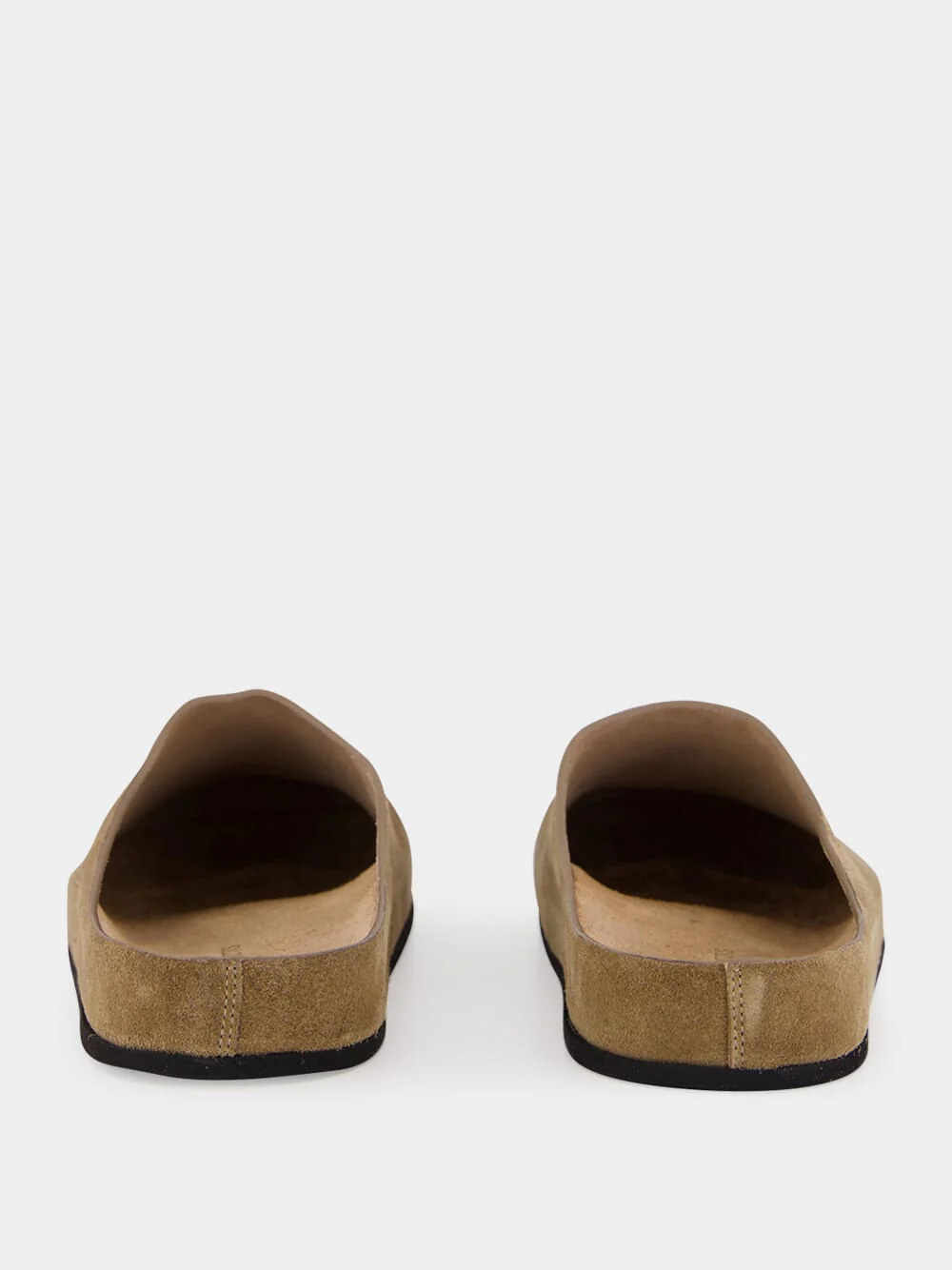 Taupe Suede Clogs - Image 5