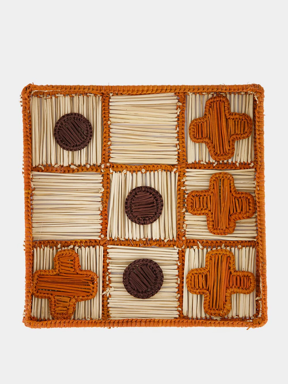 Brown Tic Tac Toe Board Game