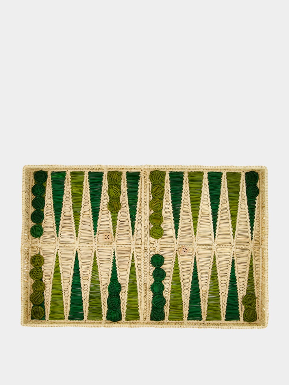 Dark and Light Olive Backgammon Board Game