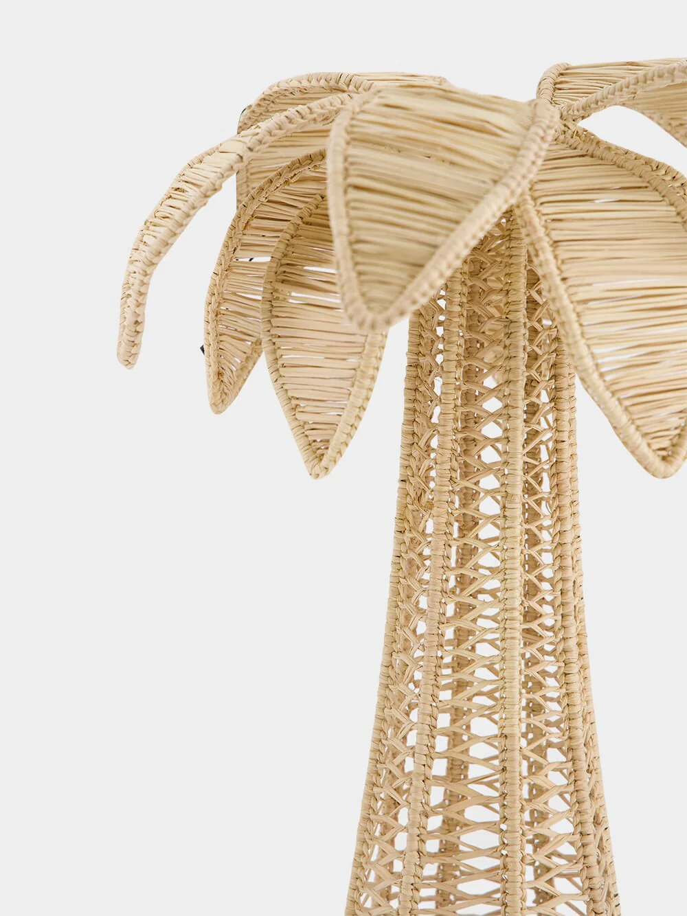 Beige Palm Tree Iraca Large Candle Holder - Image 3