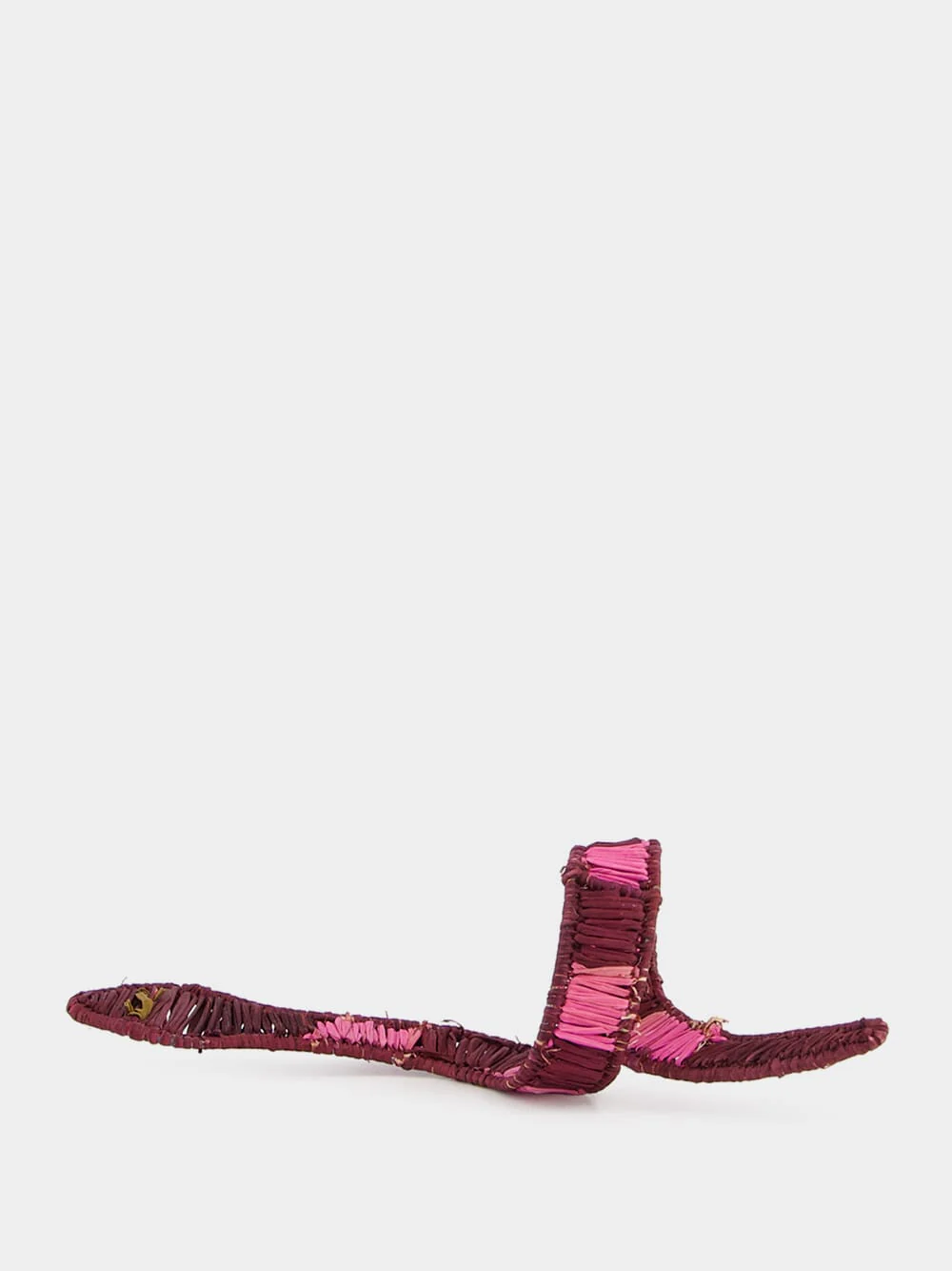 Burgundy Snake Iraca Napkin Ring - Image 3