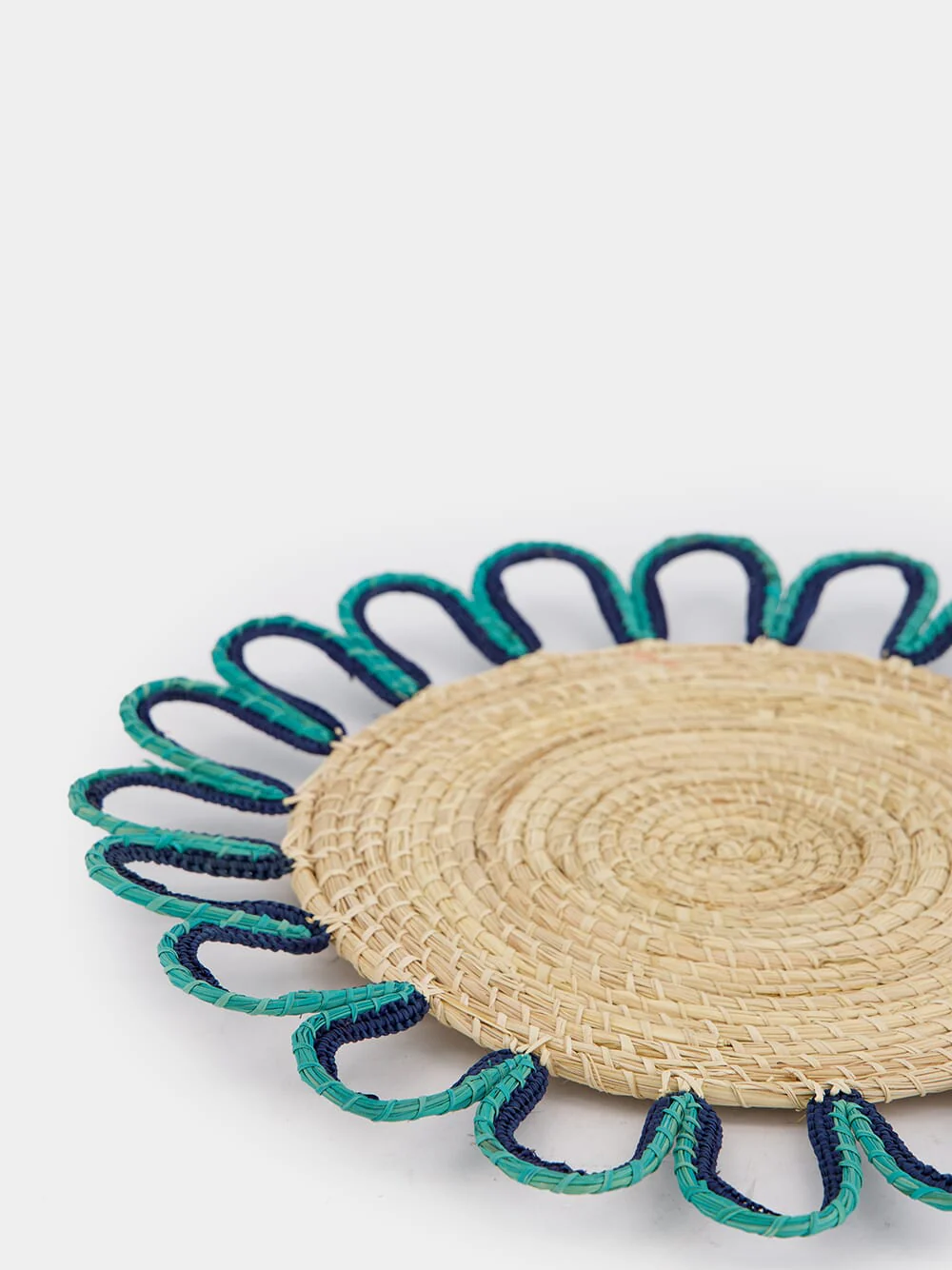 Navy and Aquamarine Magnolia Placemat - Image 3