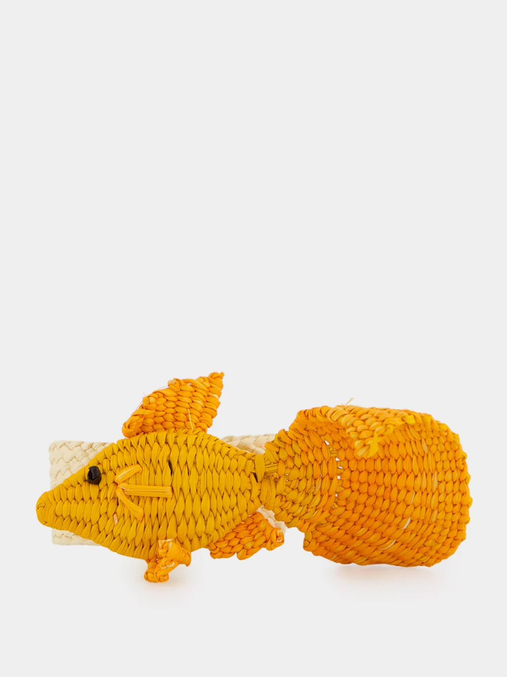 Orange Toquilla Palm Fish Napkin Ring