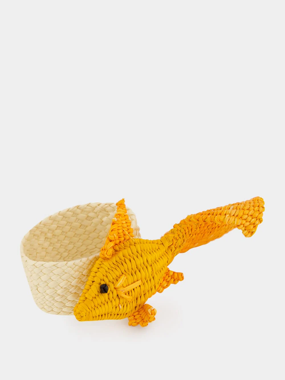 Orange Toquilla Palm Fish Napkin Ring - Image 2