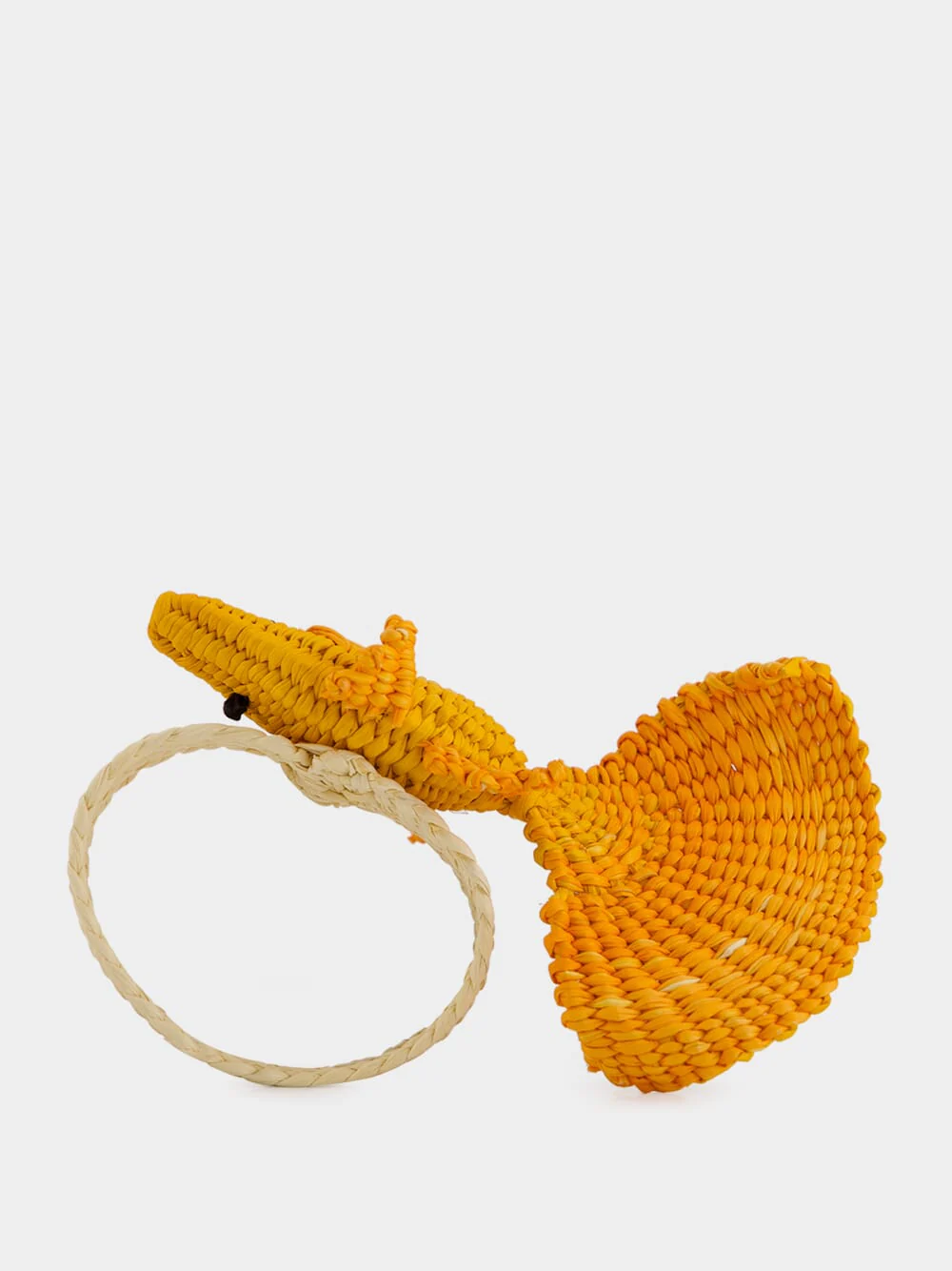 Orange Toquilla Palm Fish Napkin Ring - Image 3