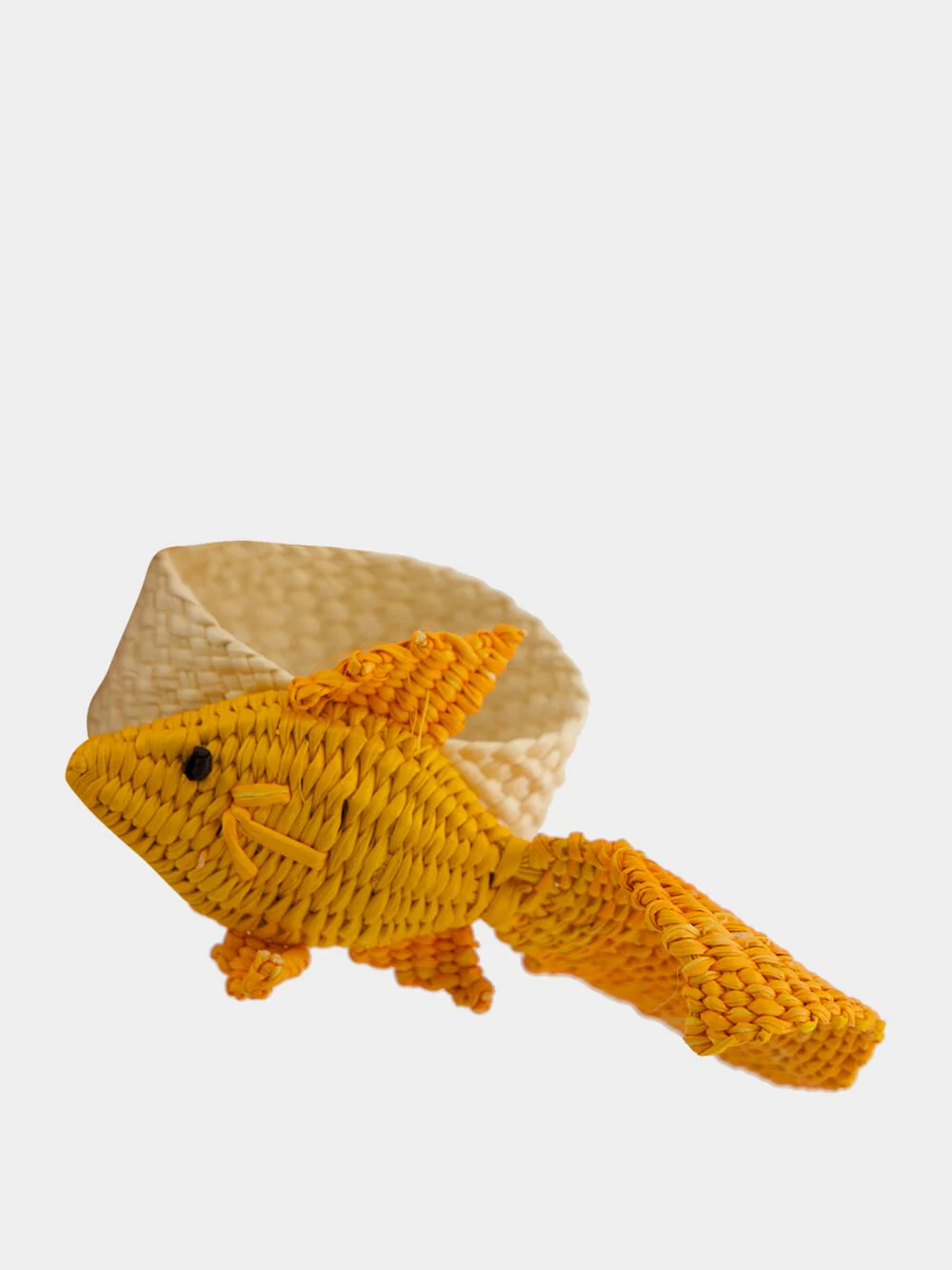 Orange Toquilla Palm Fish Napkin Ring - Image 4