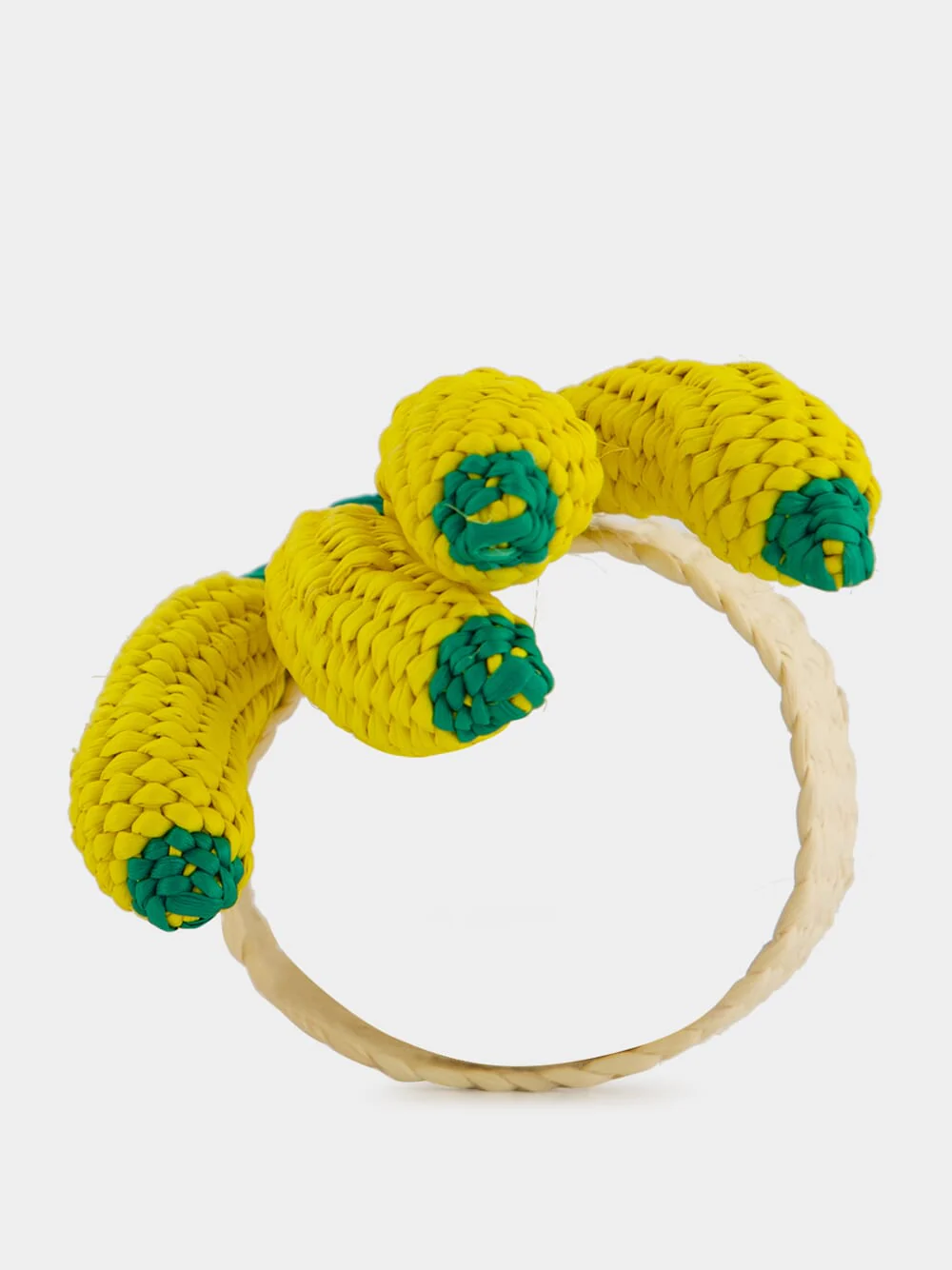 Yellow Toquilla Palm Bananas Napkin Ring - Image 3