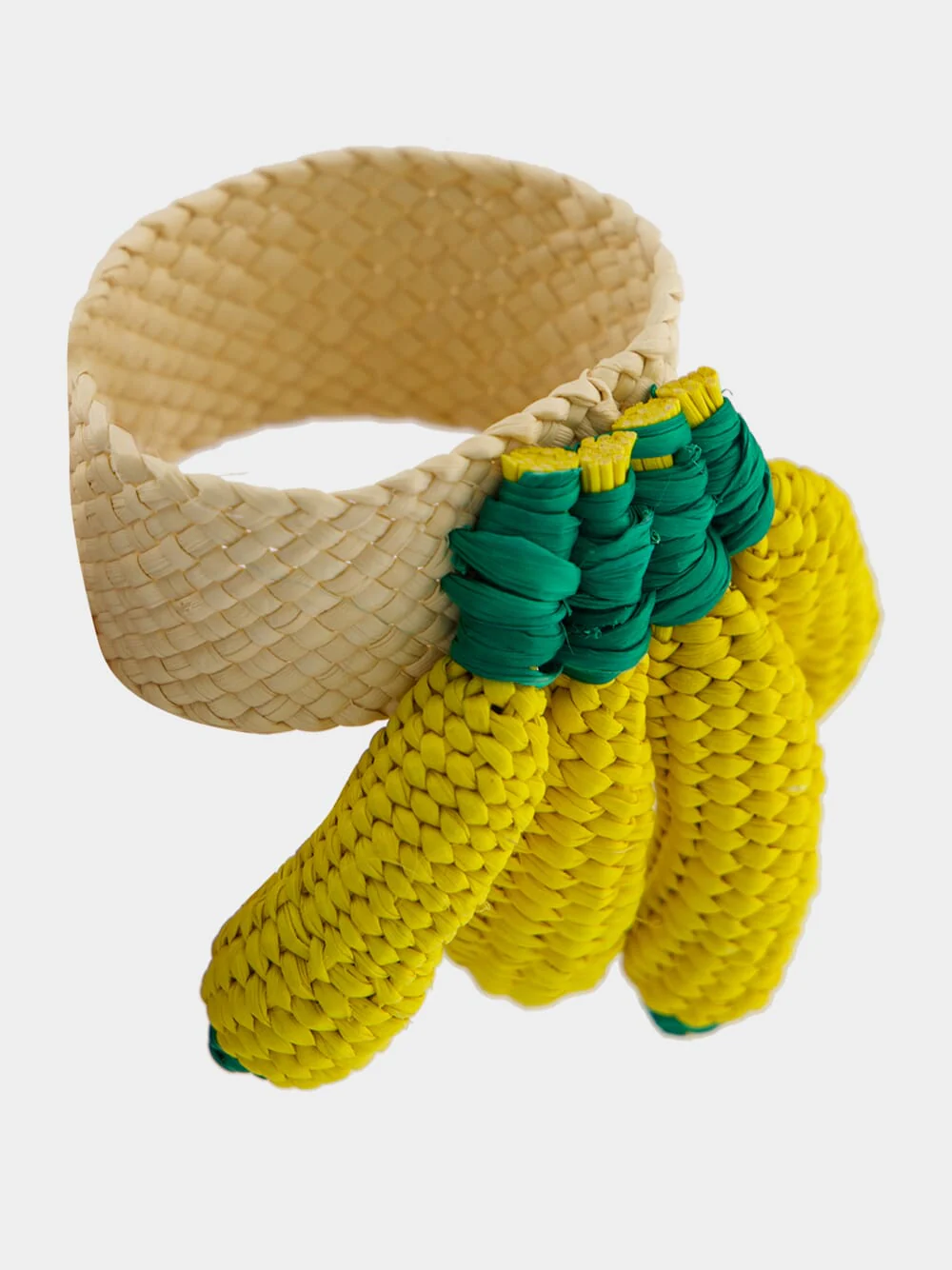 Yellow Toquilla Palm Bananas Napkin Ring - Image 4