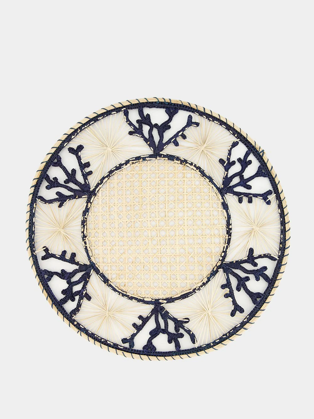 Navy Blue Coral Placemat