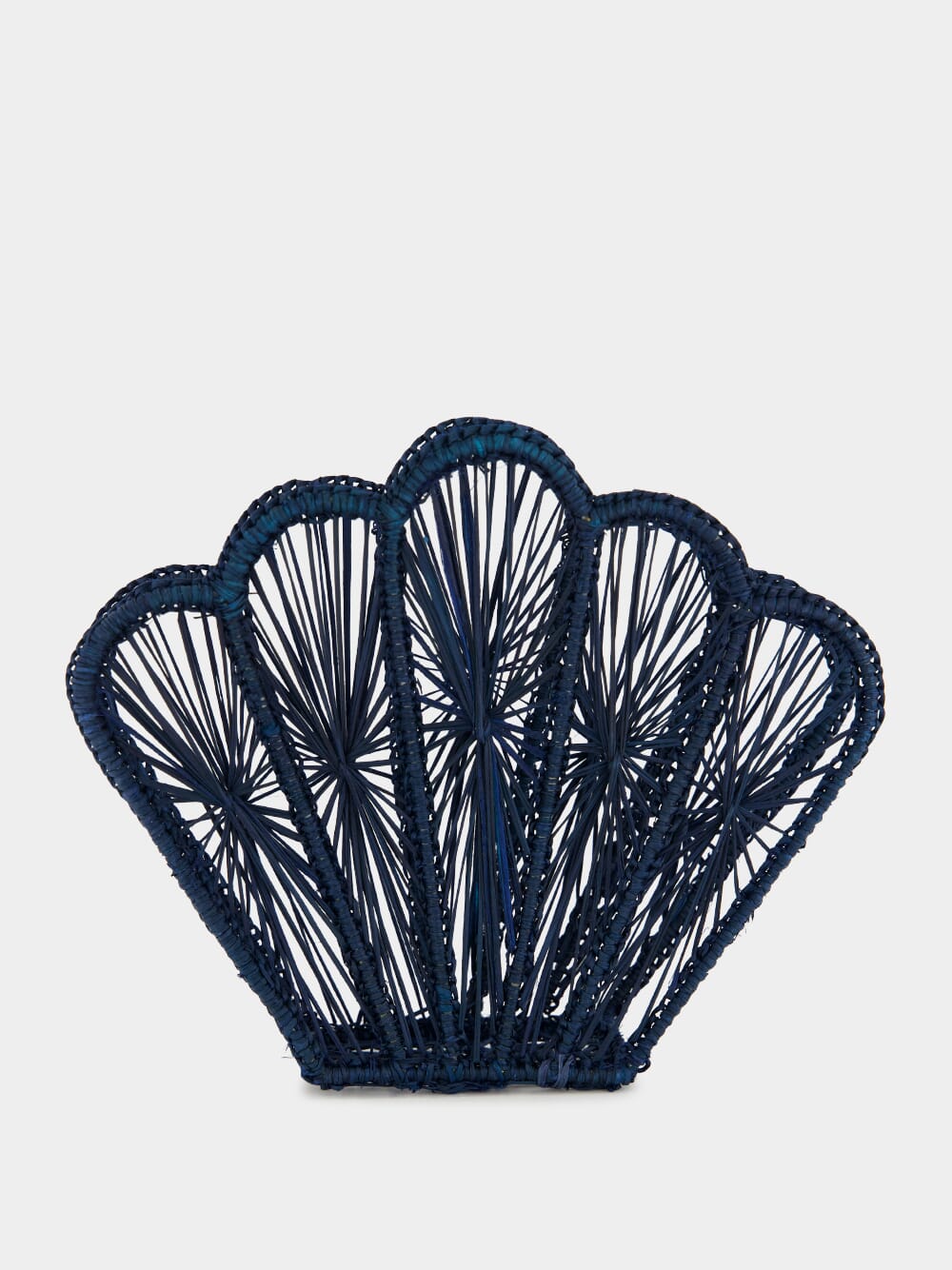 Navy Blue Shell Napkin Holder