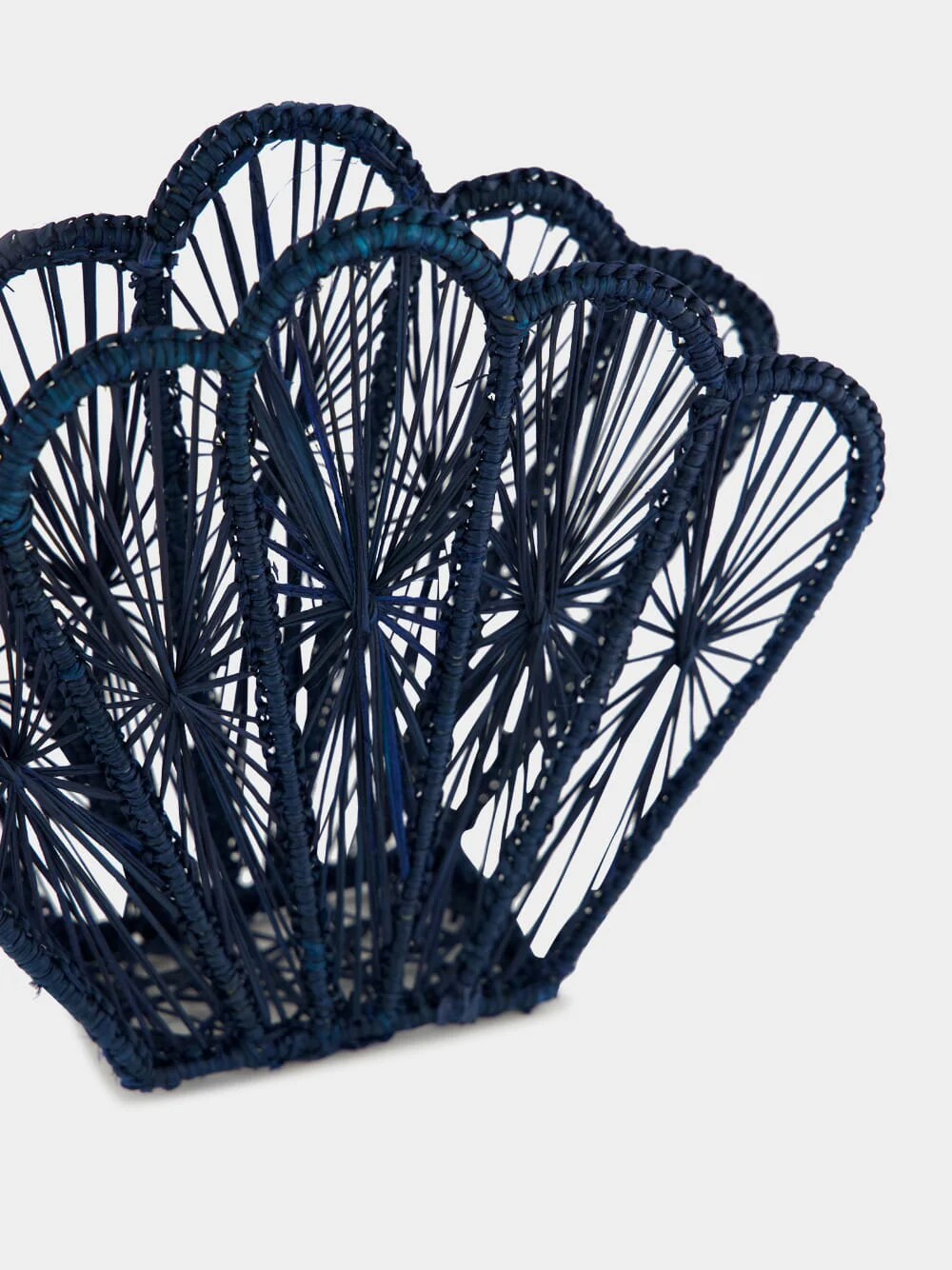 Navy Blue Shell Napkin Holder - Image 3