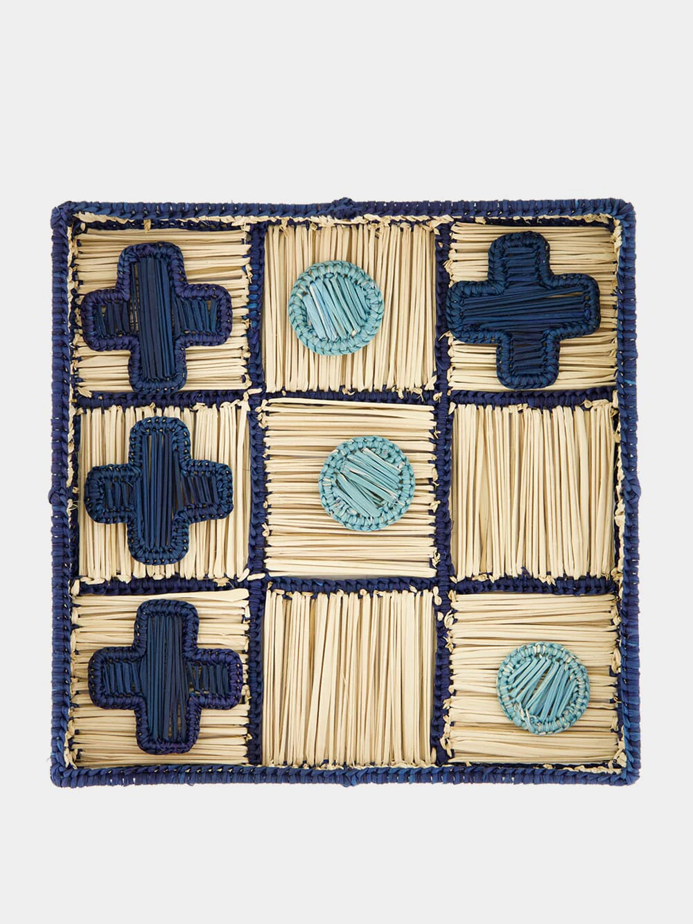 Navy Blue Tic Tac Toe Board Game
