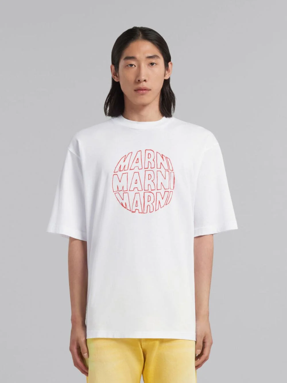 Cotton T-Shirt With Circular Logo - Image 2