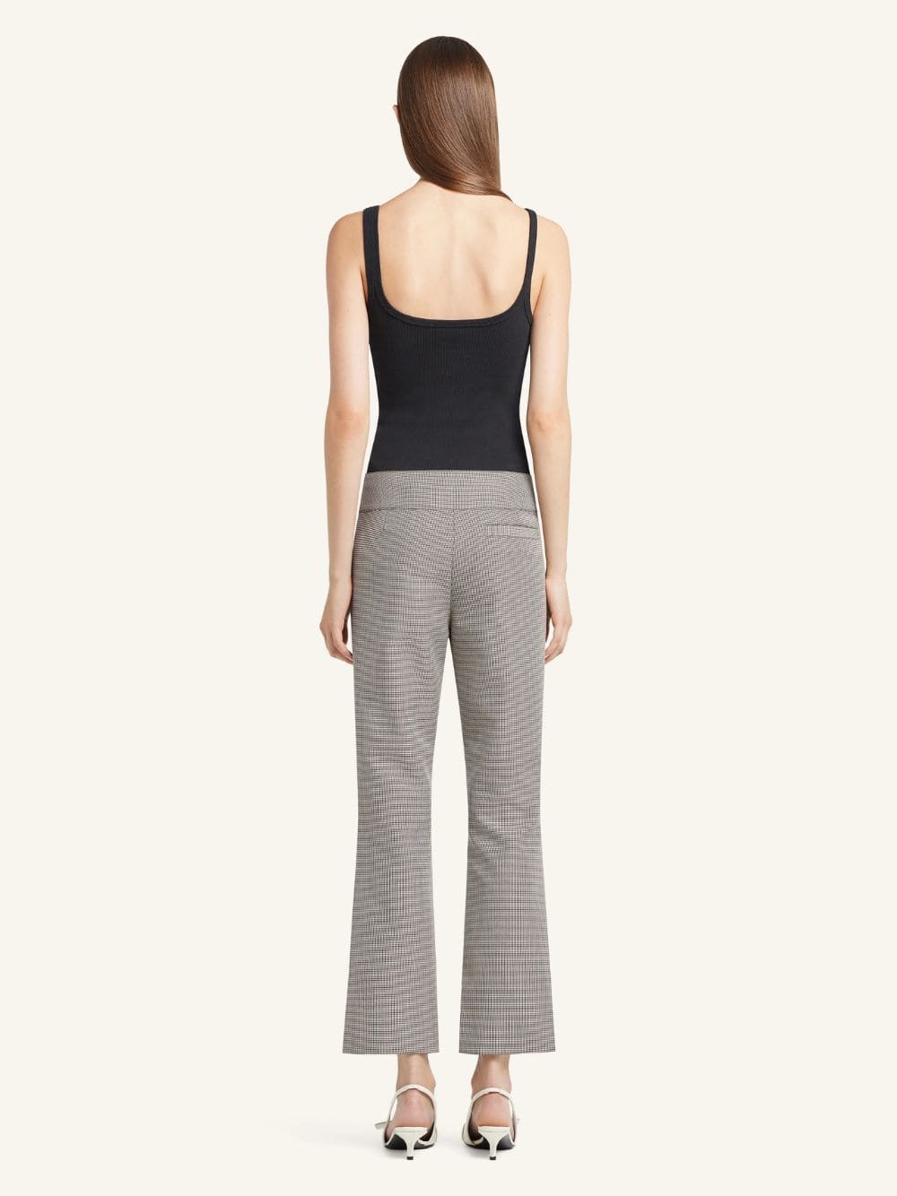 Black Buckle 90s Rib Tank Top - Image 3