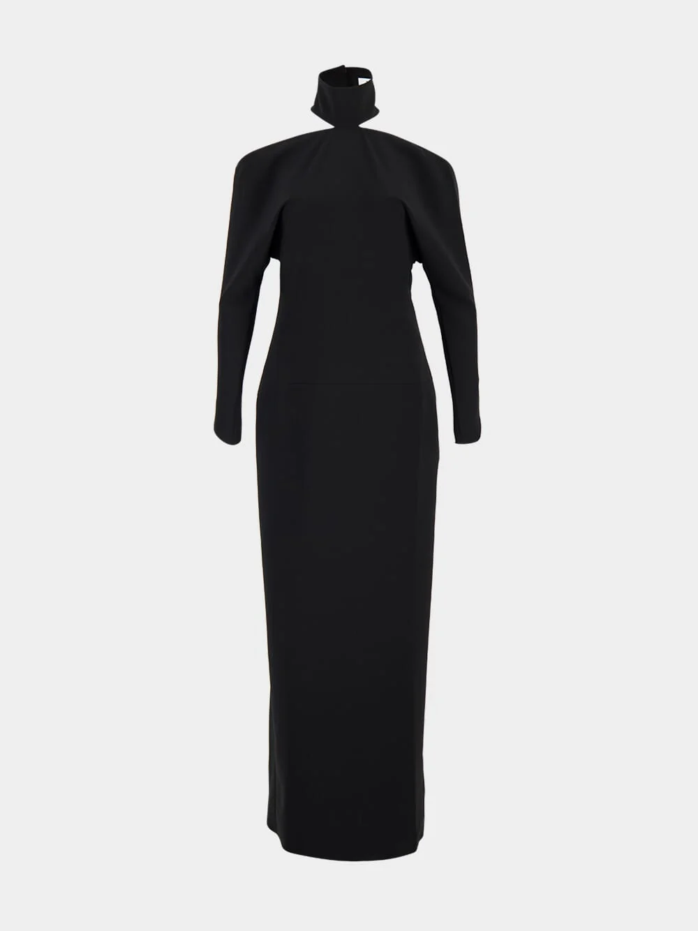Black Circle Mockneck Gown - Image 2