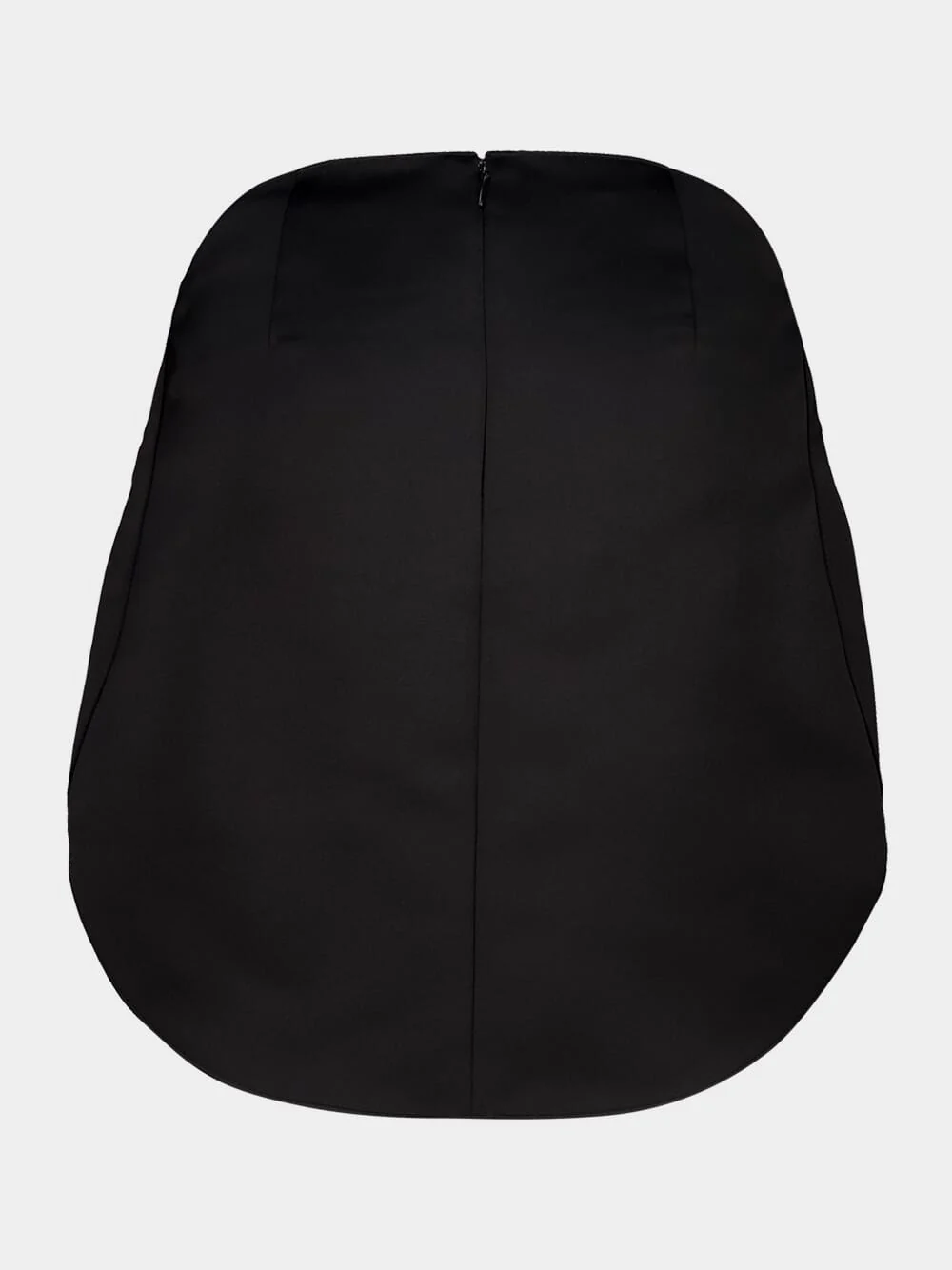 Black Circle Satin Mini Skirt - Image 3