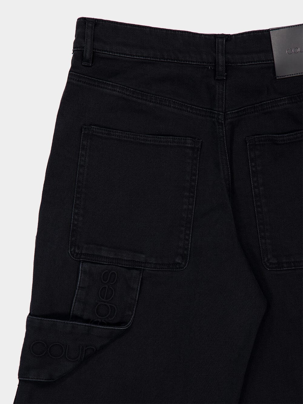 Black Hammer Denim Baggy Pants - Image 4