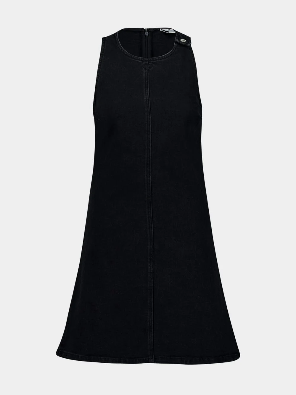 Black Heritage Sleeveless Denim Dress - Image 2